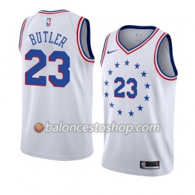 Camiseta Hombre NBA Philadelphia 76ers Jimmy Butler 23 2018-19 Nike Blanco Swingman